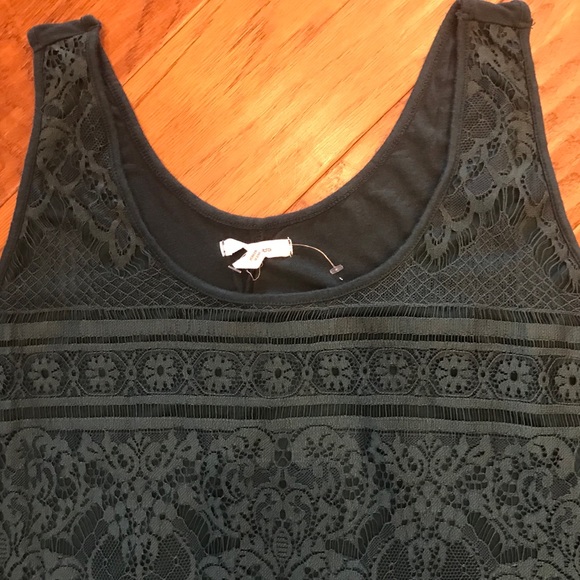 Maurices Tops - 💌 Maurices XXL Lace Green Tank Top NWOT LN